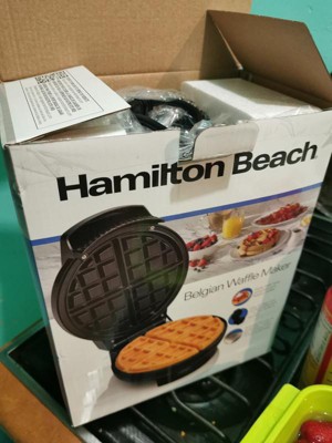 Hamilton Beach Double 7 Round Belgian Waffle Maker - 26201