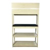 FONTOI 39.37" 5-Tier Bakers Rack for Kitchen with Storage, Coffee Bar, Kitchen Shelves, Black White, 15.75"*66.93"*39.37" - 2 of 4