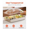 VEVOR Countertop Food Serving Display Container, 1 x 1 Pan Stainless Steel Food Serving Tray, Buffet Condiment Dispenser Display Rack, Silver - 4 of 4