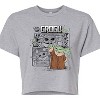 Women's - Star Wars - The Mandalorian Grogu Manga Cropped Graphic T-Shirt - 2 of 4