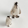 Plum & Post Penguin Pair - Silver Aluminum Sculptures, Set of 2 - 3 of 4