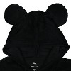 Seven Times Six Disney Mickey Mouse Men's Embroidered Design 3D Ears Plush Fleece Pullover Black - 3 of 3