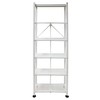 Origami 2 Pack 6-Tier Metal Storage Shelves with Durable Steel Frame and Easy Assembly for Home, Kitchen, and Garage Shelving, White - 2 of 4