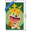 Trends International Tiger with Crown Framed Wall Poster Prints - 3 of 4