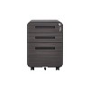 TIRAMISUBEST 3 Drawer Mobile File Cabinet Under Desk Office - Black Mobile File Cabinet - 2 of 4