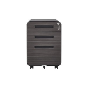 Ridstar 22.83 in. H Black Multifunctional Decorative Storage Cabinet with Three Drawers - 1 of 4