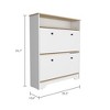 Vynxaria Superior Top Shoe Rack - Two Shelves, 39.3" Wide - 3 of 4