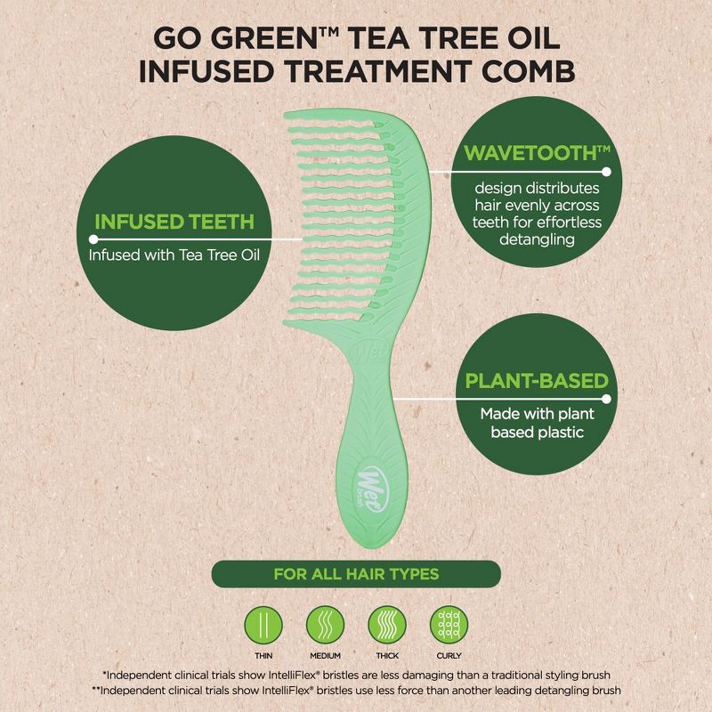 Wet Brush Go Green Tea Tree Treatment &#38; Comb, 4 of 11
