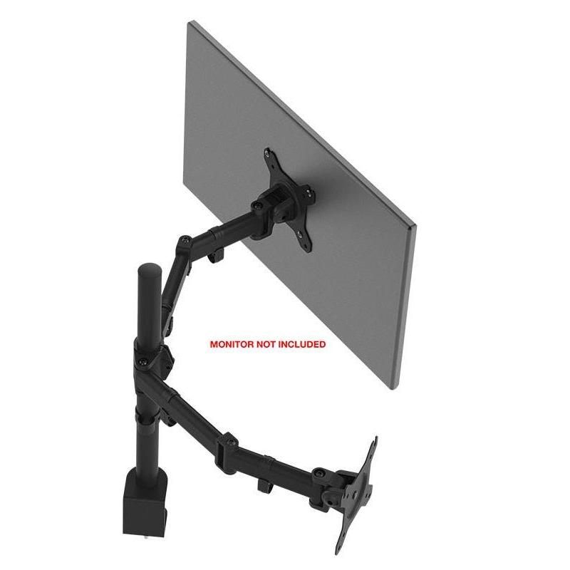 Monoprice Essential Dual Monitor Articulating Arm Desk Mount | 180° Swivel, 360° Rotation, 3 of 7