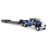 First Gear DCP 1/64 Blue Peterbilt 351 36" Flattop Sleeper w/ Tri-Axle Talbert Lowboy Trailer 60-1513 - image 2 of 4