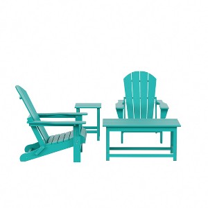 WestinTrends  4-Piece Outdoor Paio Adirondack Conversation Set - 1 of 4