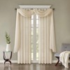 DSVIMOY Curtain Panels, 2pcs Solid Crushed Curtain Panel Pair for Living Room, Bedroom, Cream, 84"*50"*0.13" - 4 of 4