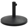 vidaXL Parasol Base Black Polyresin 22.0 lbs Decorative Inlays - 2 of 4