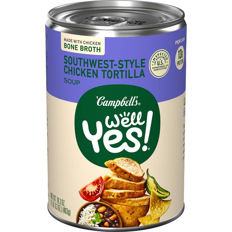 Campbell&#39;s Well Yes! Southwest-Style Chicken Tortilla Soup - 16.3oz, 1 of 11