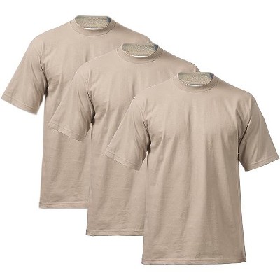 3 Pack Pro Club Men's Heavyweight Short Sleeve Crew Neck T-Shirts