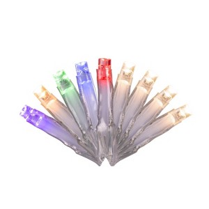 Celebrations Icicle Christmas Lights, LED Rice Multicolored/Warm White 200 ct - 9 ft. - 1 of 1