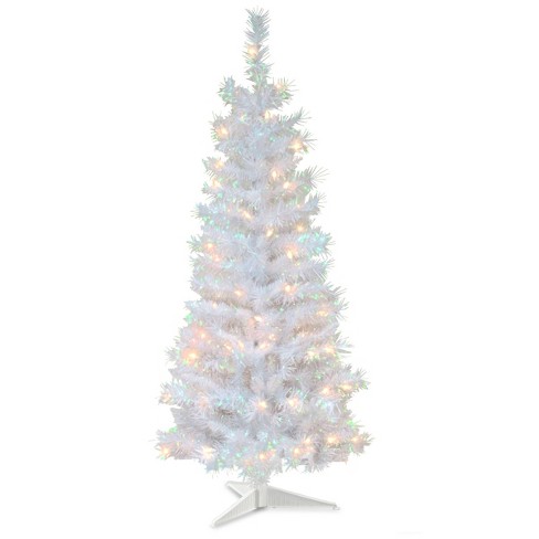 National Tree Co. White Iridescent Tinsel 6 Foot Christmas Tree