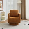 NicBex Square Swivel Accent Chair Modern Arm Chair Lounge Chair with Removable Back Cushion for Living Room, Bedroom - 4 of 4