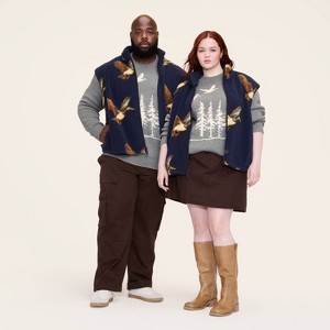 Adult Duck Print Fleece Vest - Woolrich x Target Navy - 1 of 4