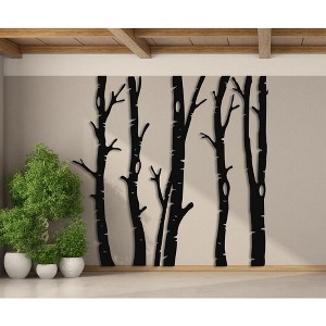 Sussexhome 5 Dry Tree Metal Wall Decor for Home and Outside - Wall-Mounted Geometric Wall Art Decor - Drop Shadow 3D Effect Wall Decoration - 1 of 4