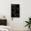 Aghana Digitals Wall-Mounted Black Matte Engineered Wood Jewelry Cabinet with Lockable Storage, - 3 of 4
