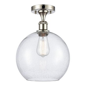 Athens - 1 Light Semi-Flush Mount In Industrial Style-15 Inches Tall and 10 Inches Wide - 1 of 1