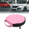 Unique Bargains Pink DVD Storage Organizer 20 Discs Bag Round Pouch Holder for Car 6.5"x1" - 2 of 4