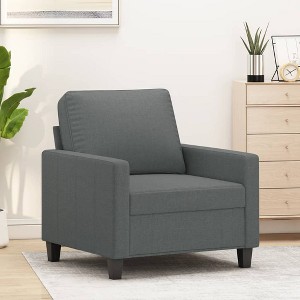 vidaXL Sofa Chair Dark Gray 23.6 in. Fabric - 1 of 4