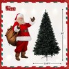 NAYSAYE 6FT Black Artificial Christmas Tree with PVC Branch Tips for Holiday Home Decor, Black, 46"*46"*72" - 3 of 4