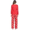 Casual Nights Women's Jersey Knit Long-Sleeve Top and Mircro Fleece Bottom Pajama Set - 3 of 4