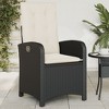 vidaXL Reclining Garden Chair Set of 2 Black - 3 of 4