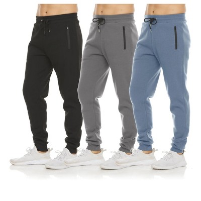 Pure Champ Mens 3 Pack Fleece Active Athletic Workout Jogger