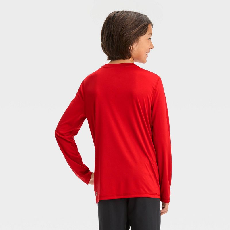 Boys&#39; Long Sleeve &#39;Waiting for Ice&#39; Graphic T-Shirt - All In Motion™ Red, 4 of 5