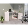 NicBex L Shaped Desk Home Office Desks Morden Desk with Storage Executive Work Desk with 1 Cabinet and 2 Shelves for Study and Office - 3 of 4