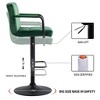 Furniliving Adjustable Barstools with Back, Set of 2, Velvet 360°Swivel Bar Stools, Double Stitching Counter Stools for Kitchen/Bar - 4 of 4