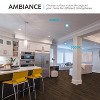Luxrite 4 Inch Ultra Thin Square LED Recessed Lighting, 5CCT Options 2700K - 5000K, Dimmable, 10W, IC Rated, Wet Rated, ETL Listed 4 Pack - 4 of 4