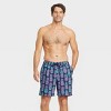 Men's 7" Pineapple Swim Trunk with Boxer Brief Liner - Goodfellow & Co™ Purple - image 3 of 3