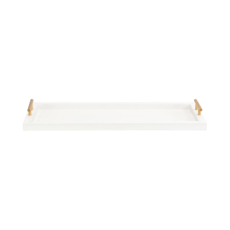 Kate and Laurel Halsey Wood Rectangle Decorative Tray, 5 of 11