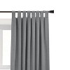 Commonwealth Ventura Tab Top Dressing Window Curtain Panel Pair - Dark Grey - 2 of 3