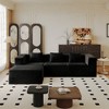 106.7" Corduroy Modular Boneless L-Shaped Sectional Sofa with Ottoman, High-Density Memory Foam, Flexible Configurations, Plush Cushions - 2 of 4