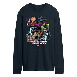 Men's - Marvel - Guardians of the Galaxy Panels Long Sleeve Graphic T-Shirt - 1 of 4