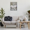 Stupell Industries Kissing Swans on Pond, Gray, 24" x 30" - 3 of 4