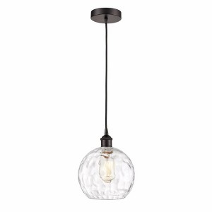 Athens Water Glass - 1 Light Mini Pendant In Industrial Style-10.75 Inches Tall and 8 Inches Wide - 1 of 1