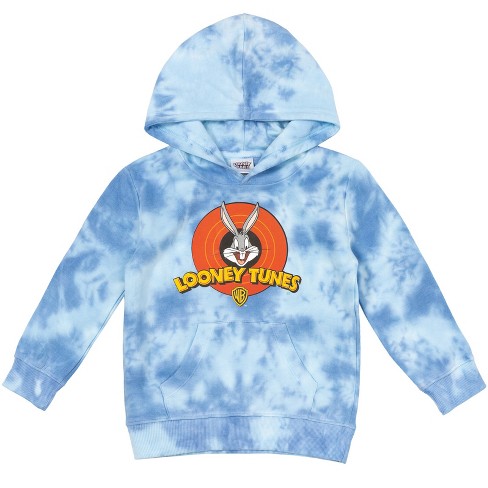 Looney Tunes Buggs Bunny Toddler Boys Fleece Fashion Pullover Hoodie Blue 3t Target