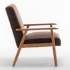 Maliang 25.38'' Wide Classic Mid-Century Modern Arm Chair, Patio Accent Chairs for Living Room, Bedroom - 3 of 4