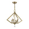 Livex Lighting Diamond 4 - Light Chandelier in  Antique Brass - 2 of 4