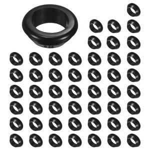 Unique Bargains Rubber Corrosion-Resistant Snap-in Locking Hole Plugs Black - 1 of 4