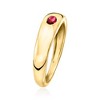 Pure Collection by Ross-Simons 0.20 Carat Oval Lab-Grown Ruby Ring in 18kt Gold Vermeil - 3 of 4