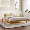 Queen Size Wood Platform Bed with Slat Support - 3 of 4