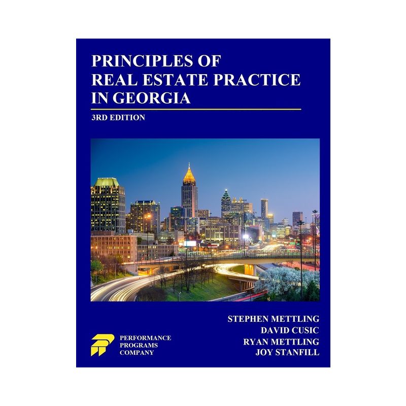 Principles of Real Estate Practice in Georgia - by  Stephen Mettling & David Cusic & Ryan Mettling (Paperback), 1 of 2